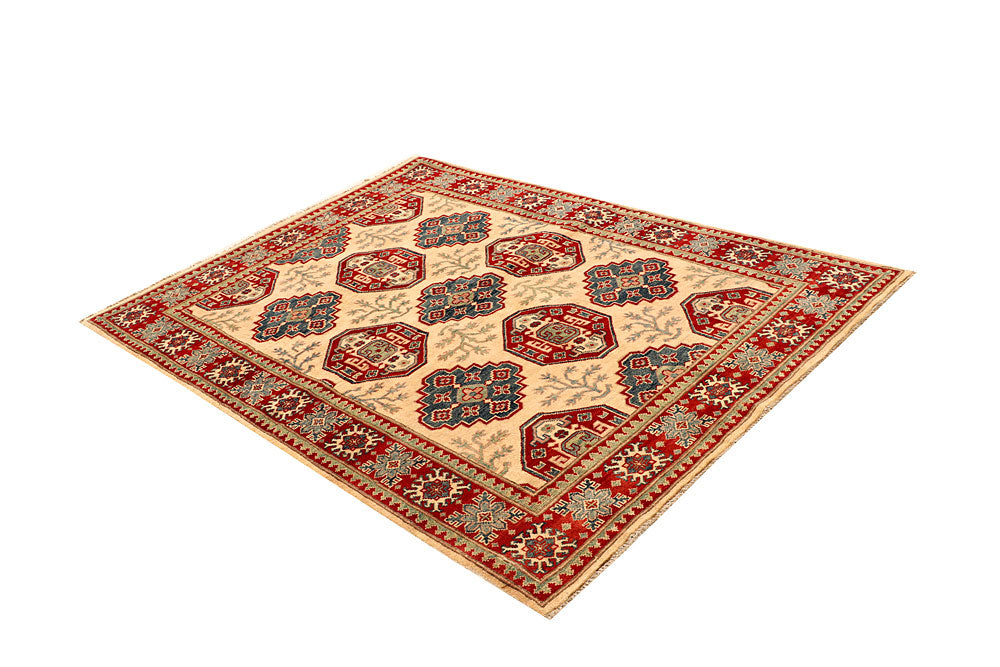 Bisque Kazak 4' 10 x 6' 6 - No. 67976 - ALRUG Rug Store