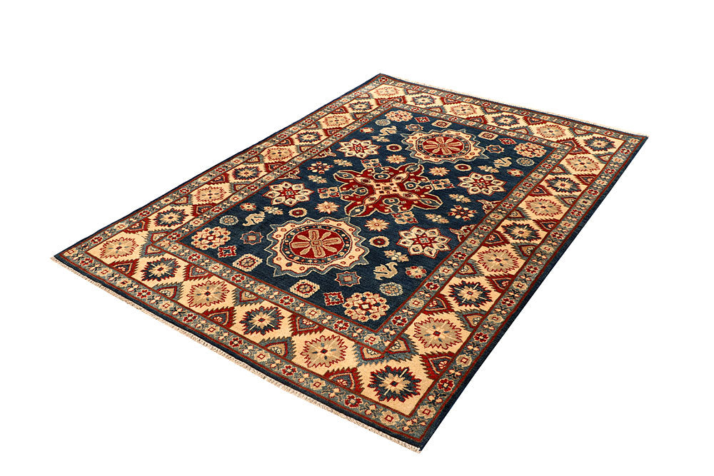 Dark Slateblue Kazak 4' 9 x 6' 7 - No. 67978 - ALRUG Rug Store