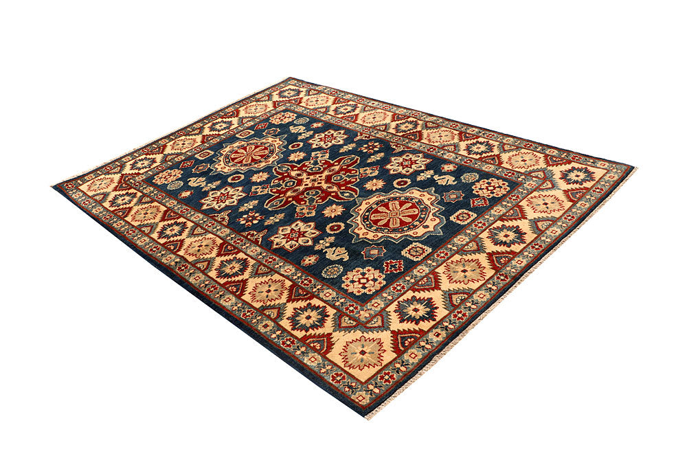 Dark Slateblue Kazak 4' 9 x 6' 7 - No. 67978 - ALRUG Rug Store