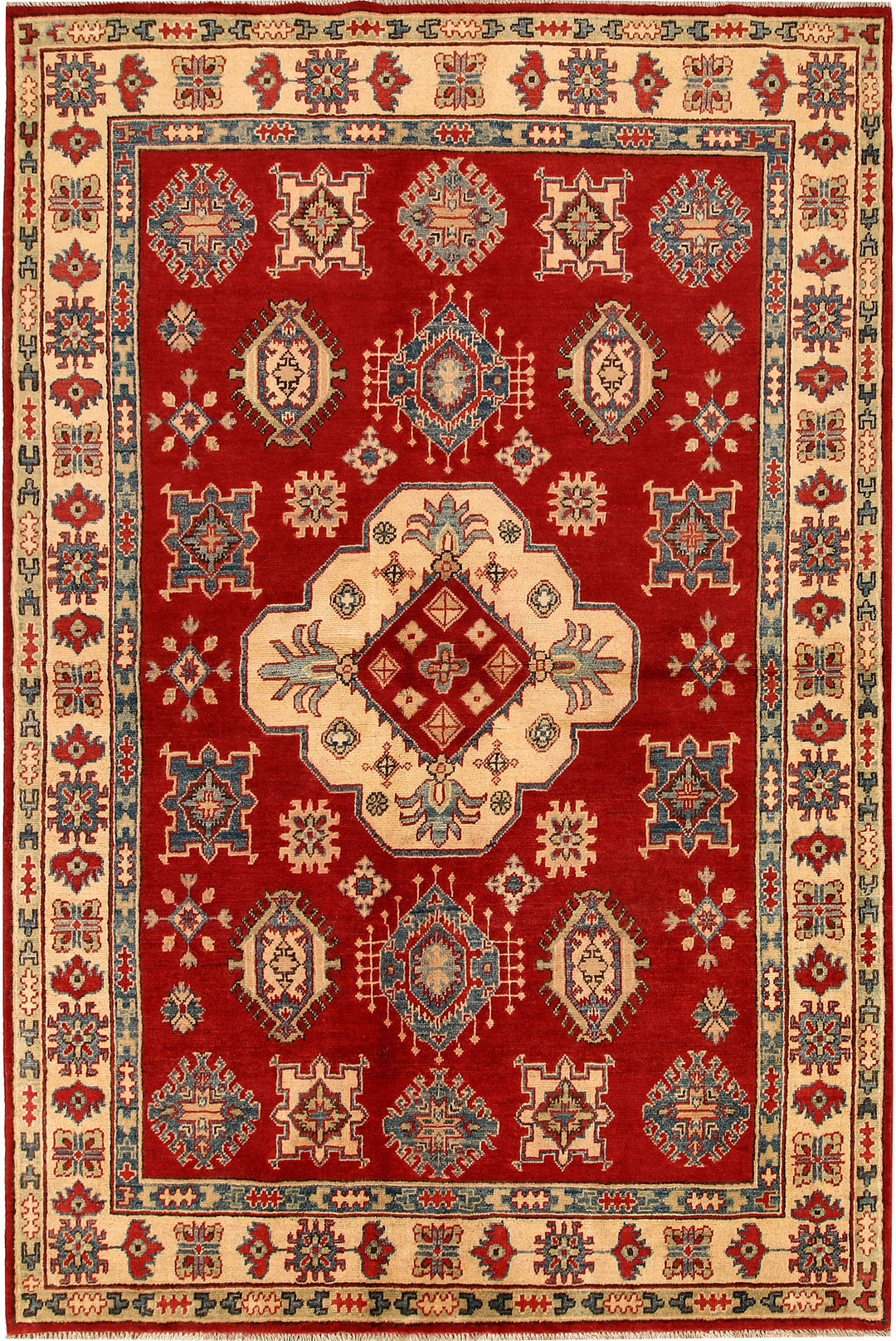Dark Red Kazak 5' 6 x 8' 3 - No. 67981 - ALRUG Rug Store