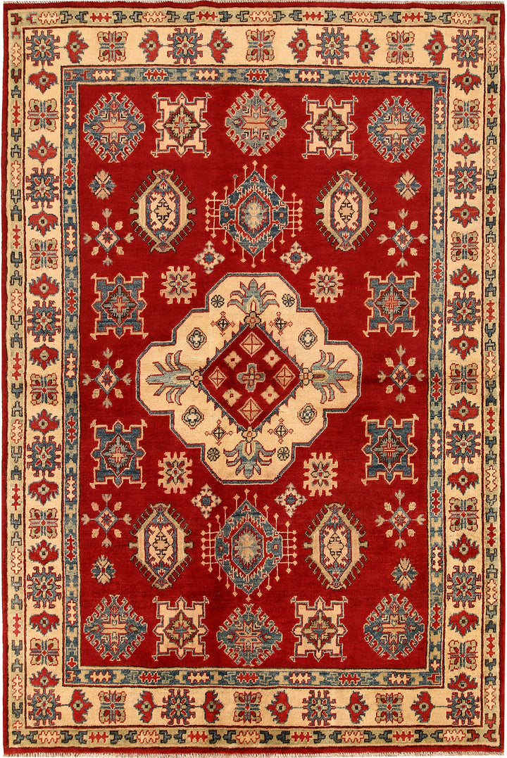 Dark Red Kazak 5' 6 x 8' 3 - No. 67981 - ALRUG Rug Store