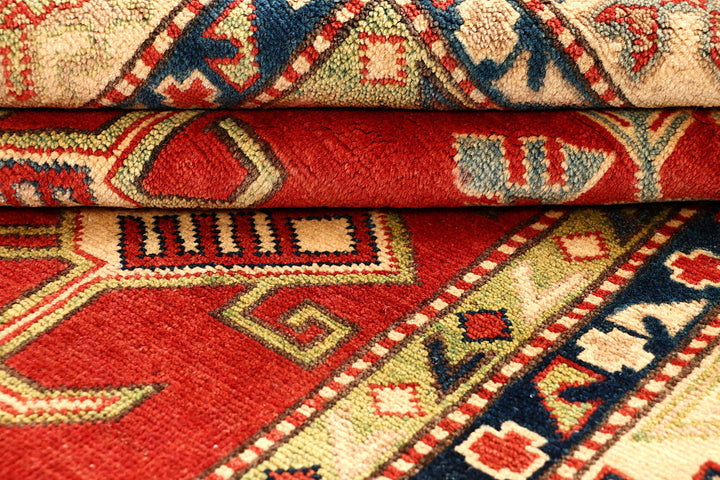 Red Kazak 5' 7 x 7' 5 - No. 67982 - ALRUG Rug Store