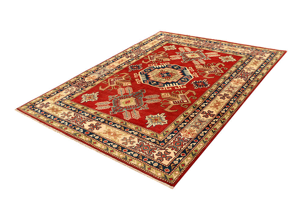 Red Kazak 5' 7 x 7' 5 - No. 67982 - ALRUG Rug Store