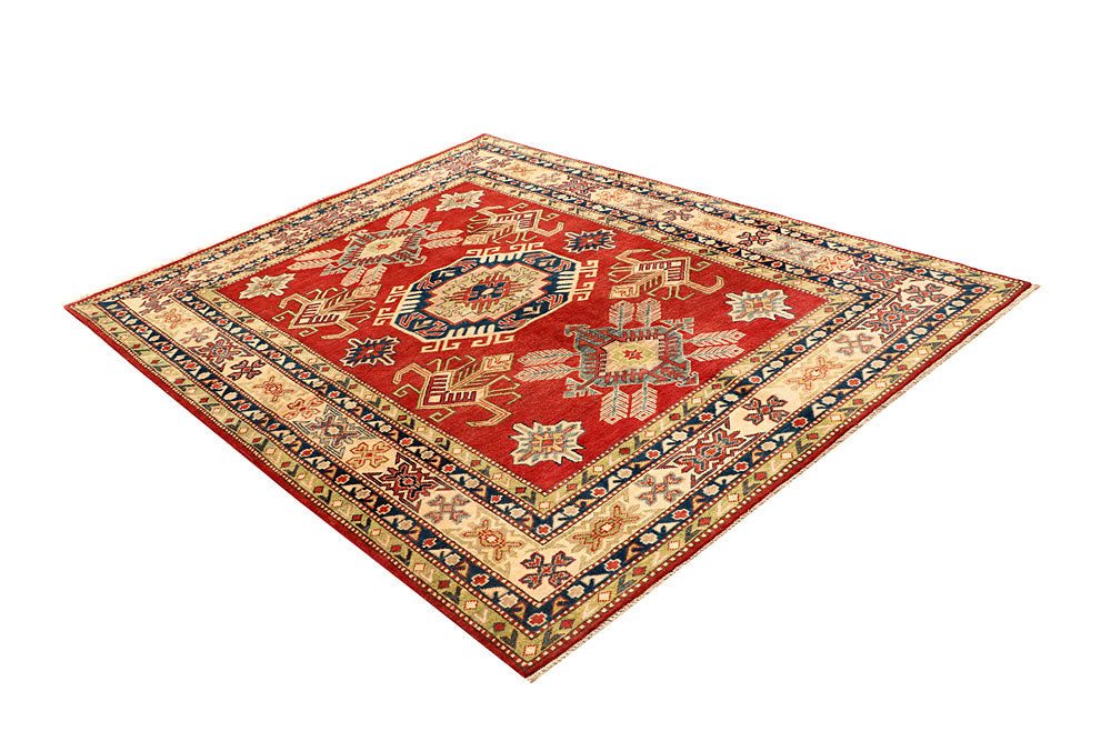 Red Kazak 5' 7 x 7' 5 - No. 67982 - ALRUG Rug Store