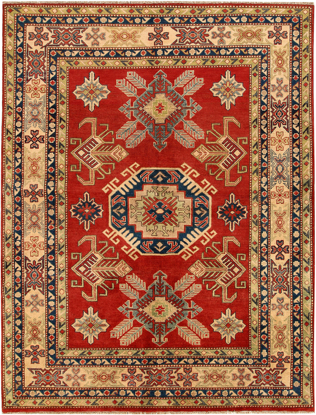Red Kazak 5' 7 x 7' 5 - No. 67982 - ALRUG Rug Store