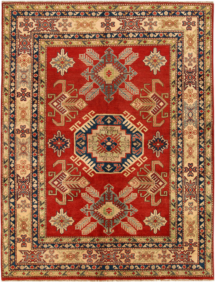 Red Kazak 5' 7 x 7' 5 - No. 67982 - ALRUG Rug Store
