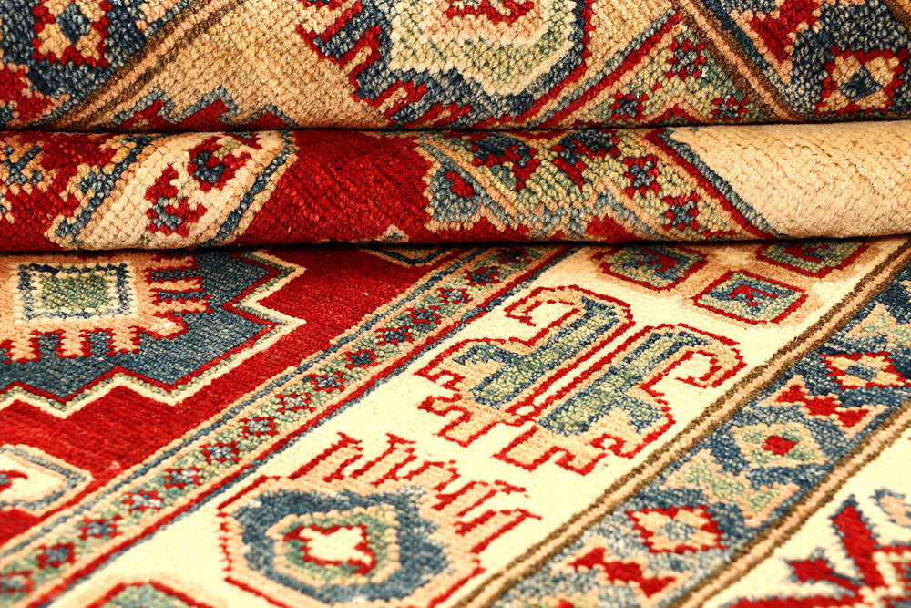 Multi Colored Kazak 5' 6 x 7' 9 - No. 67983 - ALRUG Rug Store