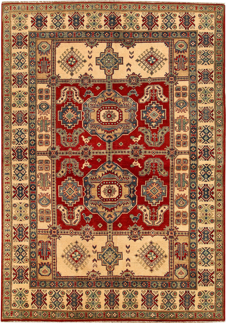 Multi Colored Kazak 5' 6 x 7' 9 - No. 67983 - ALRUG Rug Store