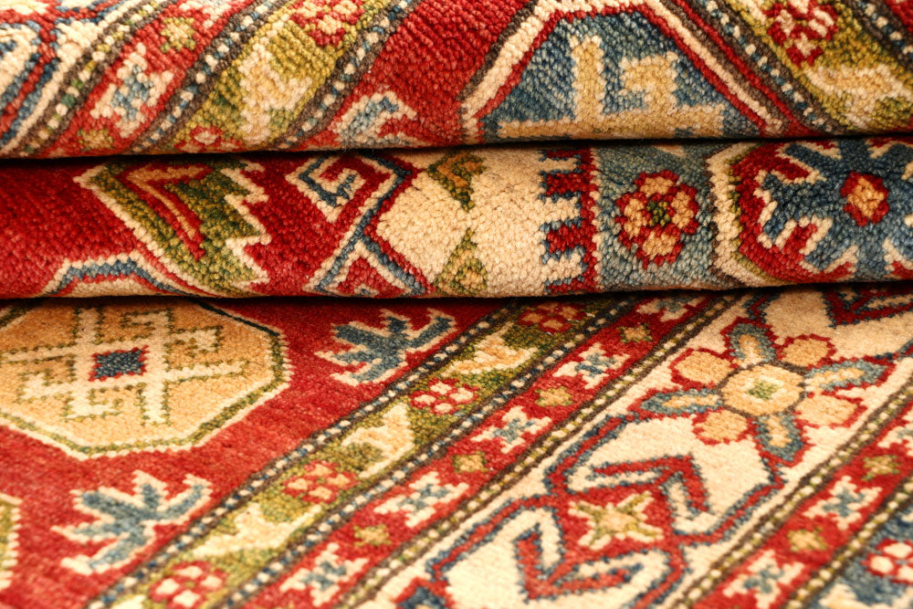 Firebrick Kazak 4' 10 x 7' 1 - No. 67984 - ALRUG Rug Store