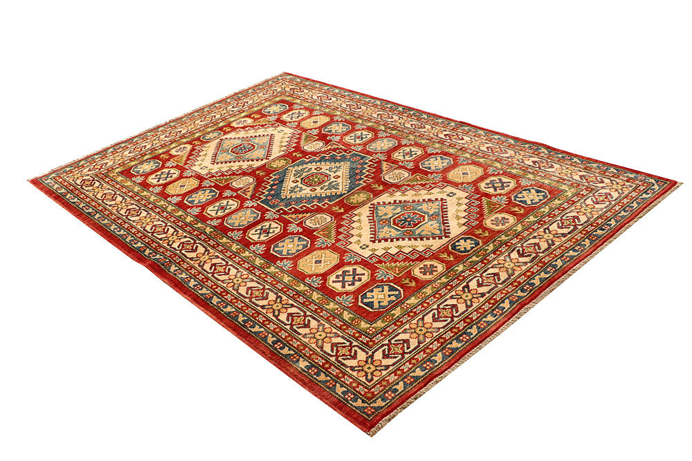 Firebrick Kazak 4' 10 x 7' 1 - No. 67984 - ALRUG Rug Store