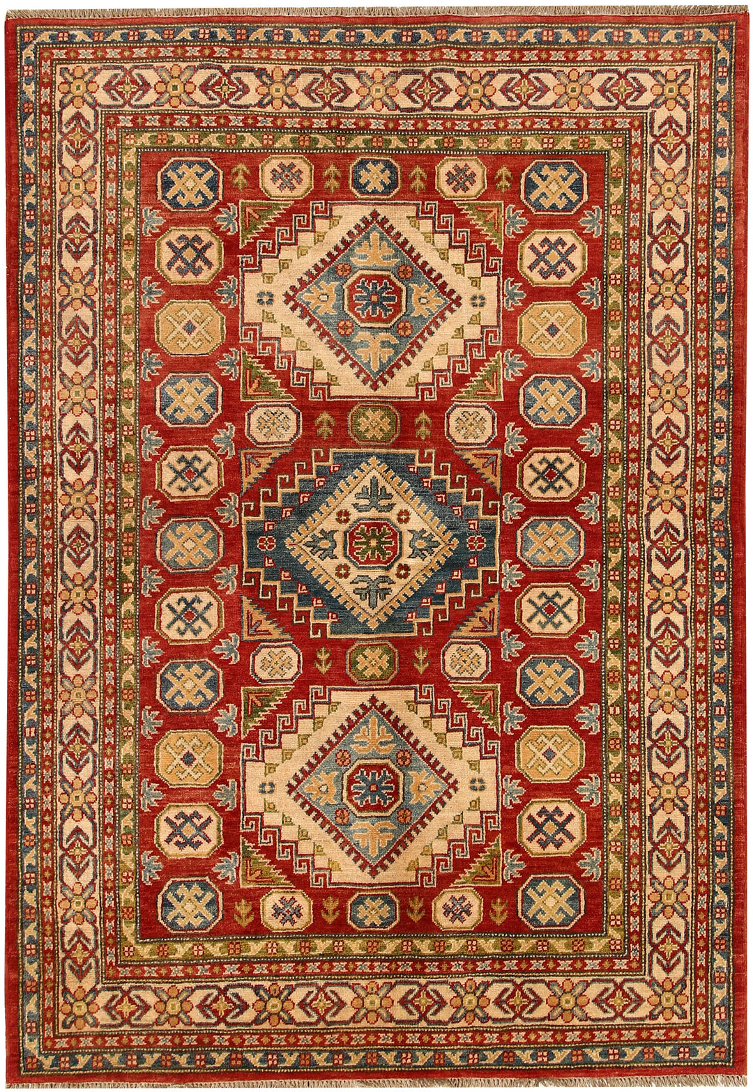 Firebrick Kazak 4' 10 x 7' 1 - No. 67984 - ALRUG Rug Store