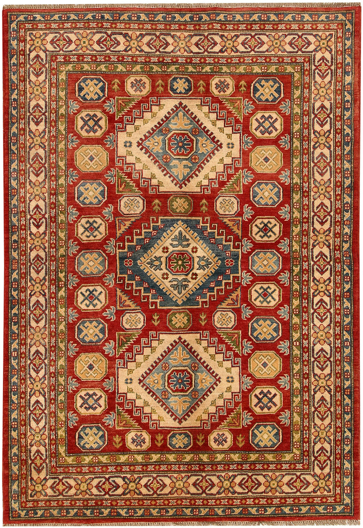 Firebrick Kazak 4' 10 x 7' 1 - No. 67984 - ALRUG Rug Store