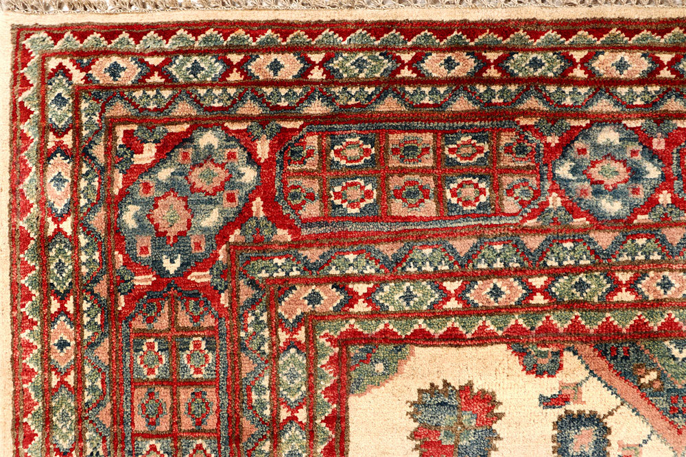 Bisque Kazak 6' 8 x 10' 1 - No. 67987 - ALRUG Rug Store