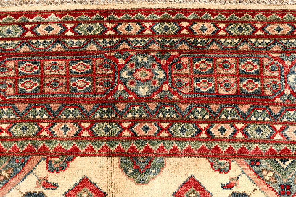 Bisque Kazak 6' 8 x 10' 1 - No. 67987 - ALRUG Rug Store