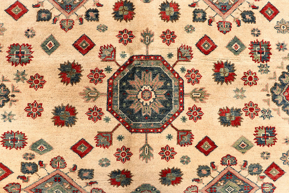 Bisque Kazak 6' 8 x 10' 1 - No. 67987 - ALRUG Rug Store