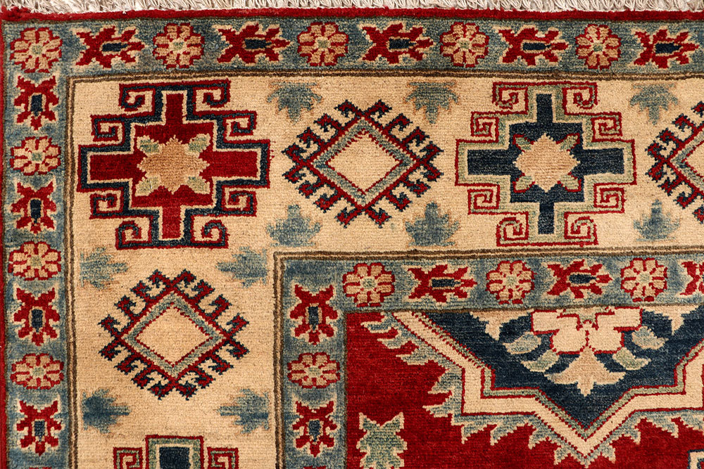 Dark Red Kazak 6' 9 x 9' 3 - No. 67988 - ALRUG Rug Store