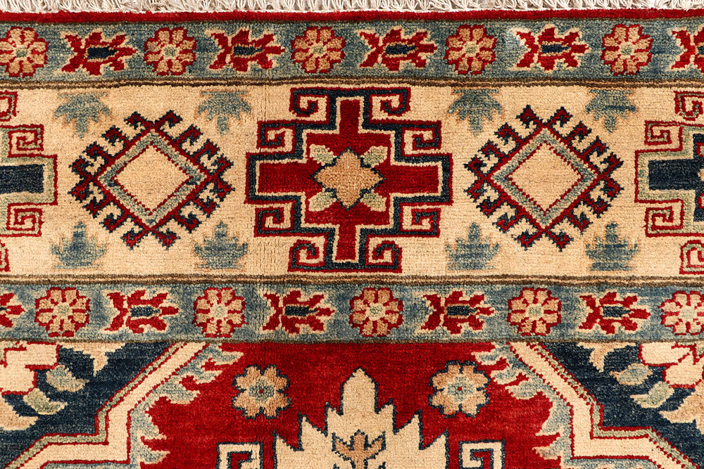 Dark Red Kazak 6' 9 x 9' 3 - No. 67988 - ALRUG Rug Store
