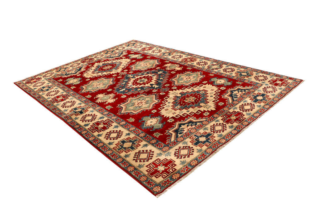 Dark Red Kazak 6' 9 x 9' 3 - No. 67988 - ALRUG Rug Store