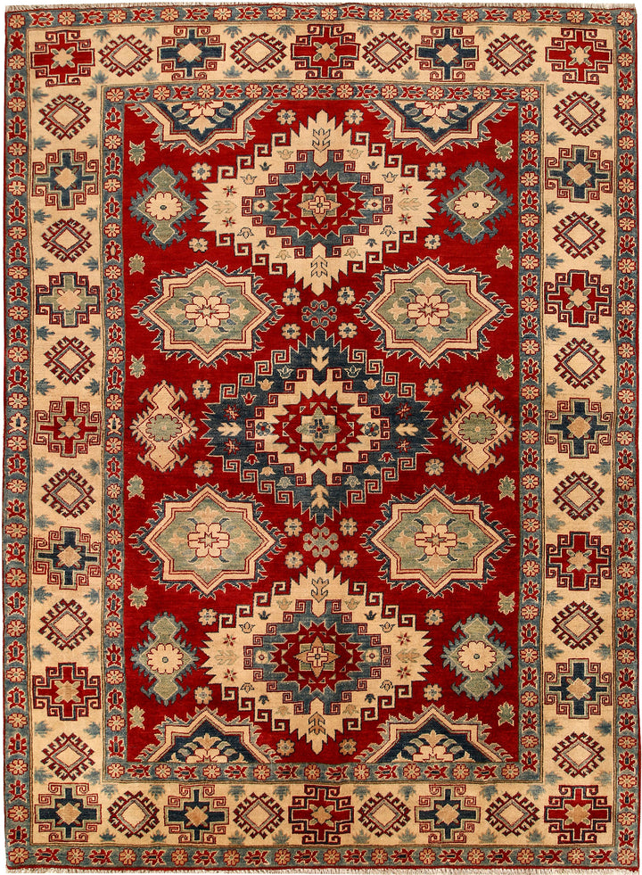 Dark Red Kazak 6' 9 x 9' 3 - No. 67988 - ALRUG Rug Store