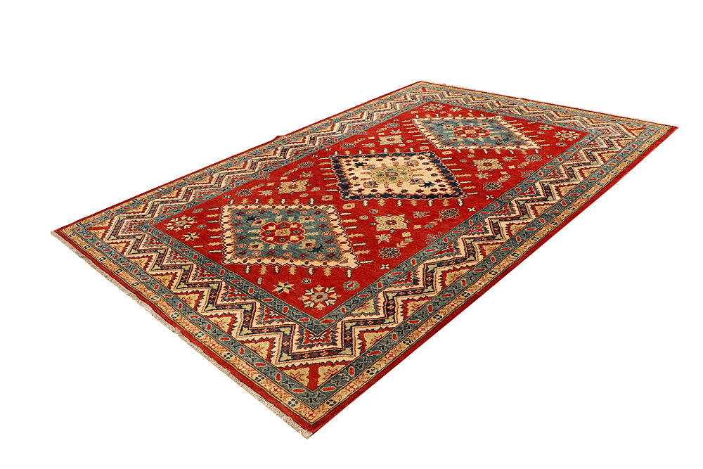 Dark Red Kazak 6' 8 x 9' 11 - No. 67989 - ALRUG Rug Store