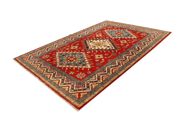 Dark Red Kazak 6' 8 x 9' 11 - No. 67989 - ALRUG Rug Store