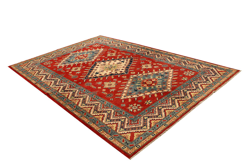 Dark Red Kazak 6' 8 x 9' 11 - No. 67989 - ALRUG Rug Store