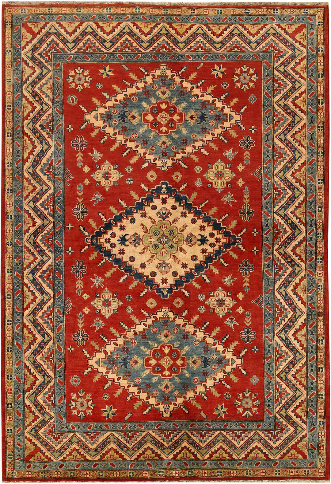 Dark Red Kazak 6' 8 x 9' 11 - No. 67989 - ALRUG Rug Store