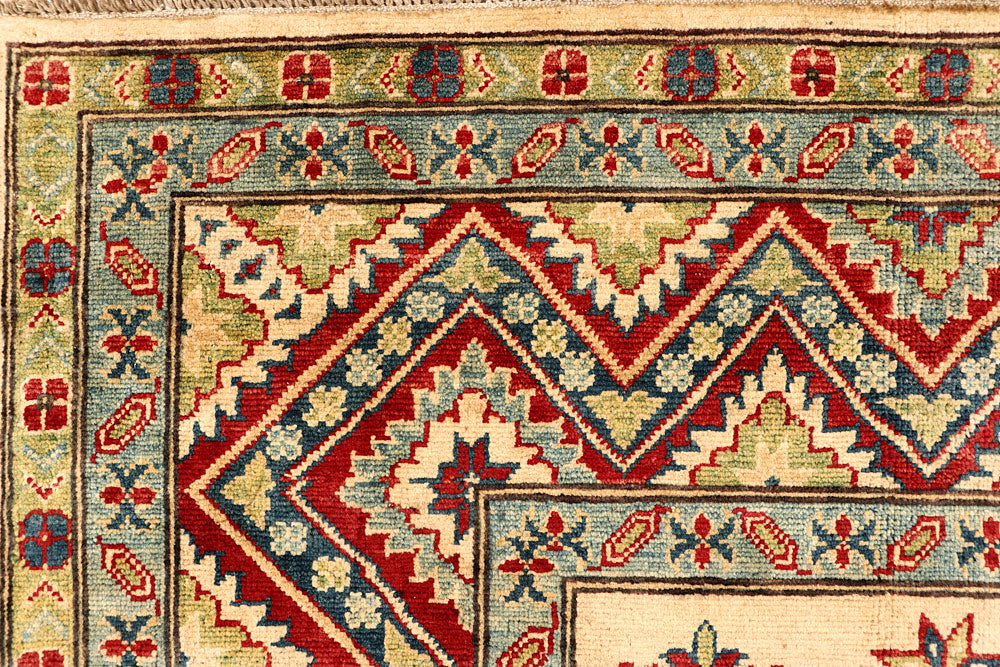 Bisque Kazak 6' 4 x 9' 8 - No. 67990 - ALRUG Rug Store