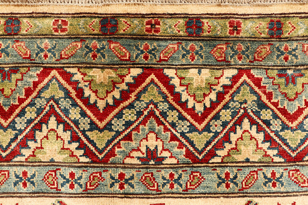 Bisque Kazak 6' 4 x 9' 8 - No. 67990 - ALRUG Rug Store