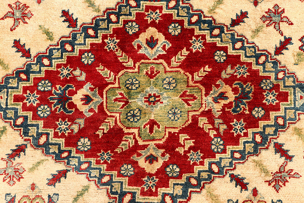 Bisque Kazak 6' 4 x 9' 8 - No. 67990 - ALRUG Rug Store