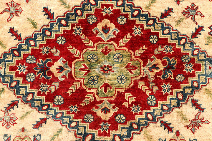 Bisque Kazak 6' 4 x 9' 8 - No. 67990 - ALRUG Rug Store