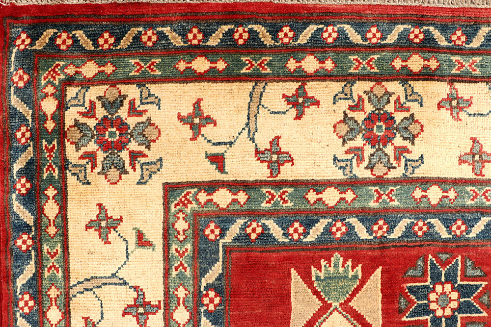 Light Slate Grey Kazak 6' x 9' 1 - No. 67991 - ALRUG Rug Store