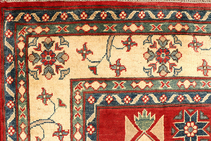 Light Slate Grey Kazak 6' x 9' 1 - No. 67991 - ALRUG Rug Store