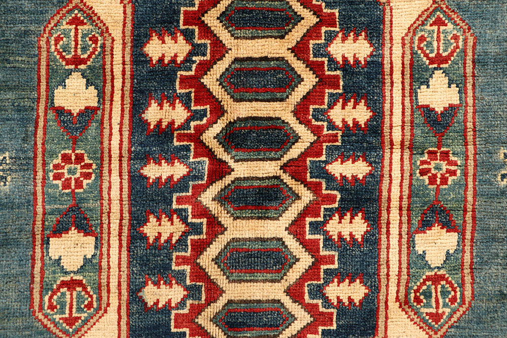 Light Slate Grey Kazak 6' x 9' 1 - No. 67991 - ALRUG Rug Store