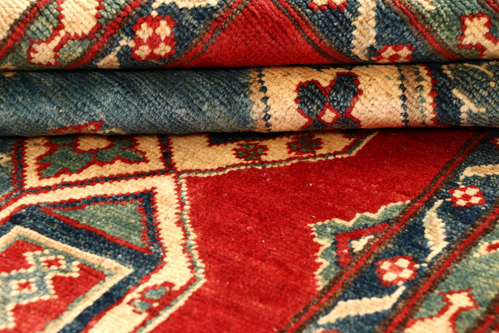 Light Slate Grey Kazak 6' x 9' 1 - No. 67991 - ALRUG Rug Store