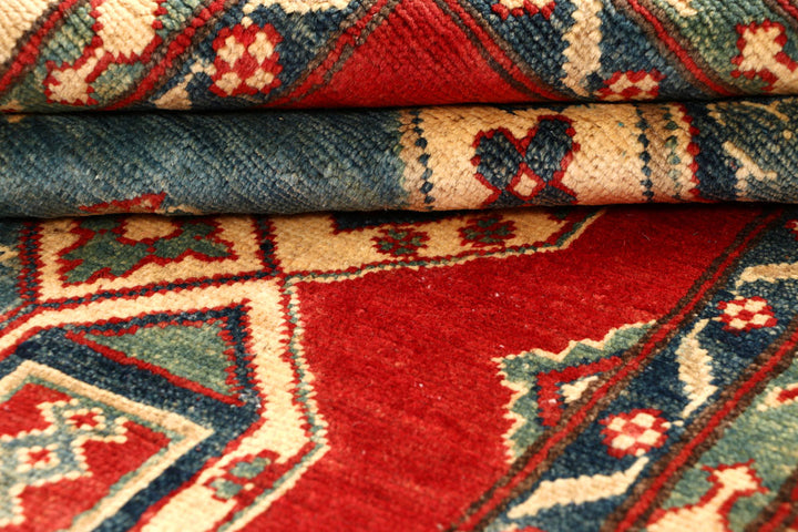 Light Slate Grey Kazak 6' x 9' 1 - No. 67991 - ALRUG Rug Store