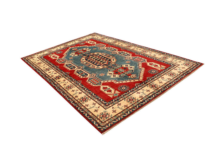 Light Slate Grey Kazak 6' x 9' 1 - No. 67991 - ALRUG Rug Store