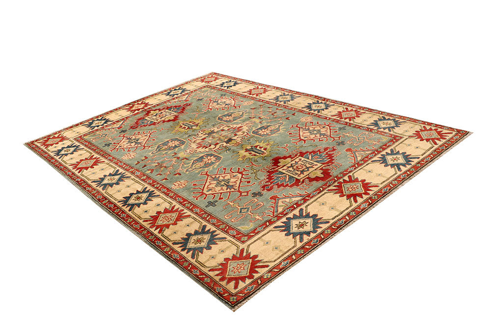 Silver Kazak 6' 8 x 8' 11 - No. 67993 - ALRUG Rug Store