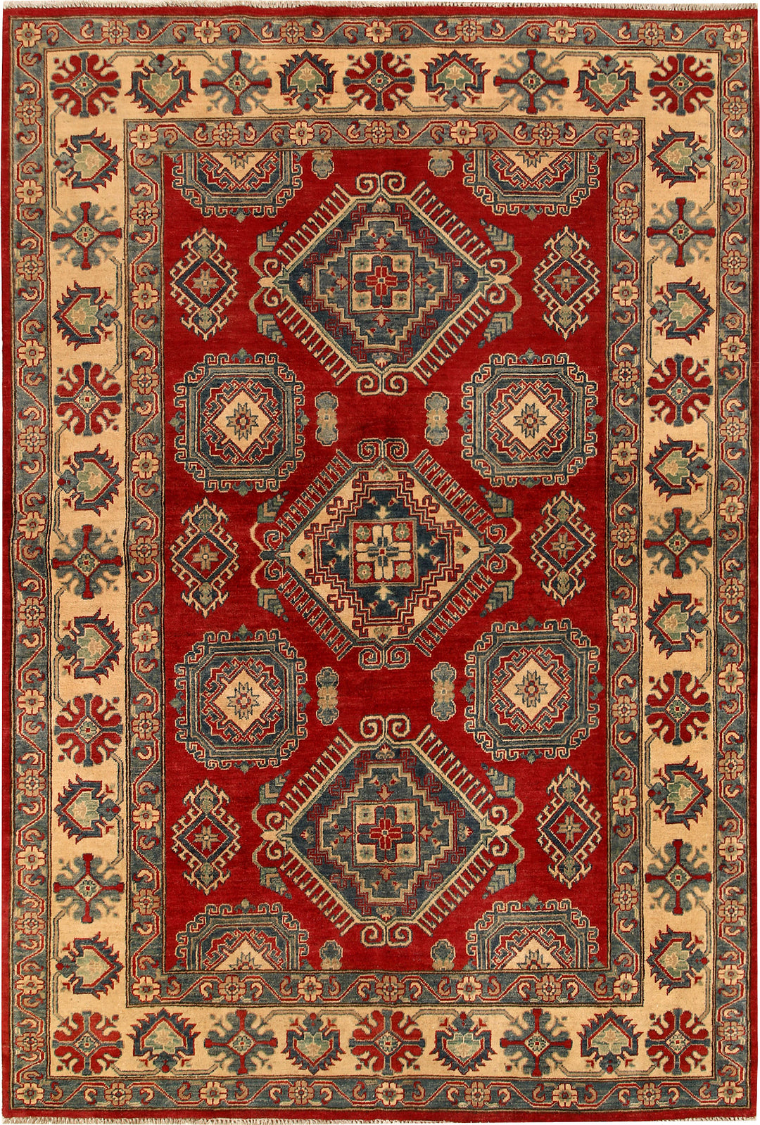 Dark Red Kazak 6' 6 x 9' 8 - No. 67995 - ALRUG Rug Store