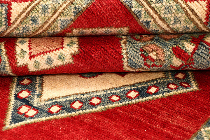 Dark Red Kazak 6' 7 x 9' 7 - No. 67996 - ALRUG Rug Store