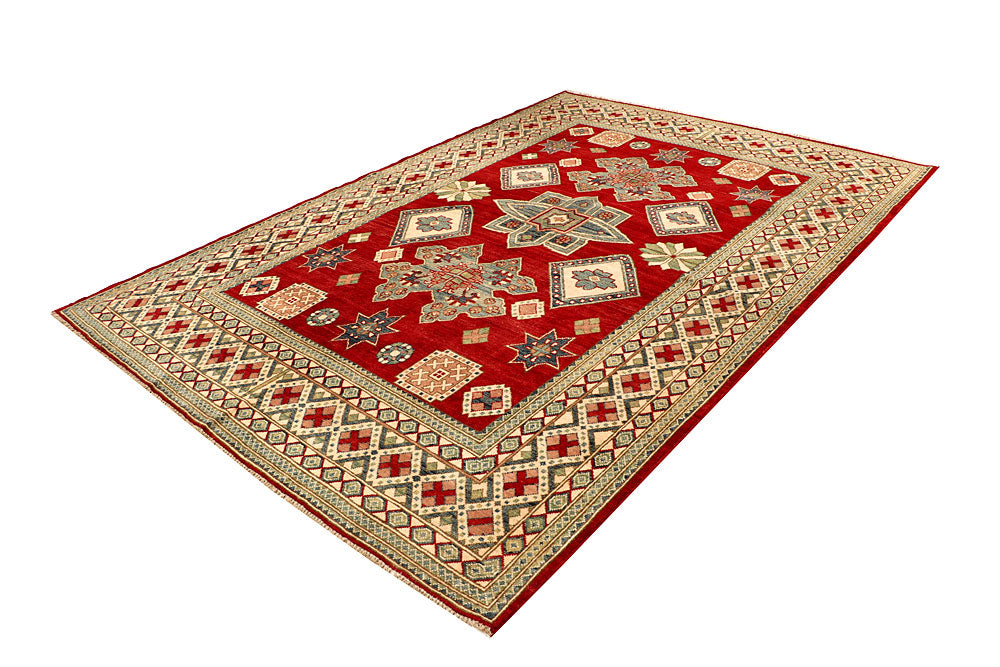 Dark Red Kazak 6' 7 x 9' 7 - No. 67996 - ALRUG Rug Store