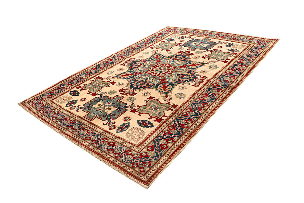 Bisque Kazak 6' 5 x 9' 7 - No. 67997 - ALRUG Rug Store