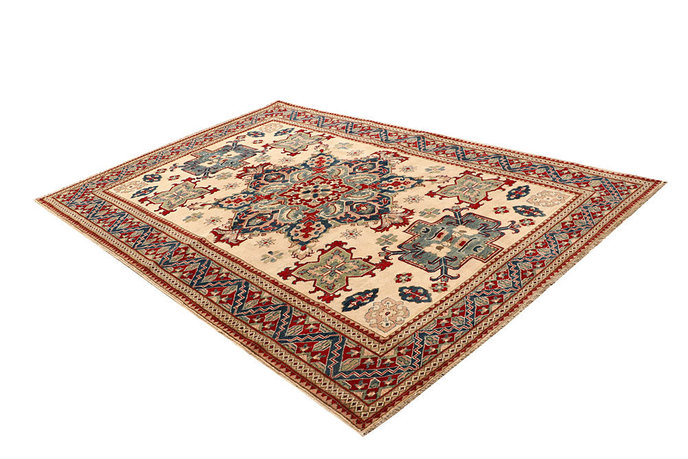 Bisque Kazak 6' 5 x 9' 7 - No. 67997 - ALRUG Rug Store
