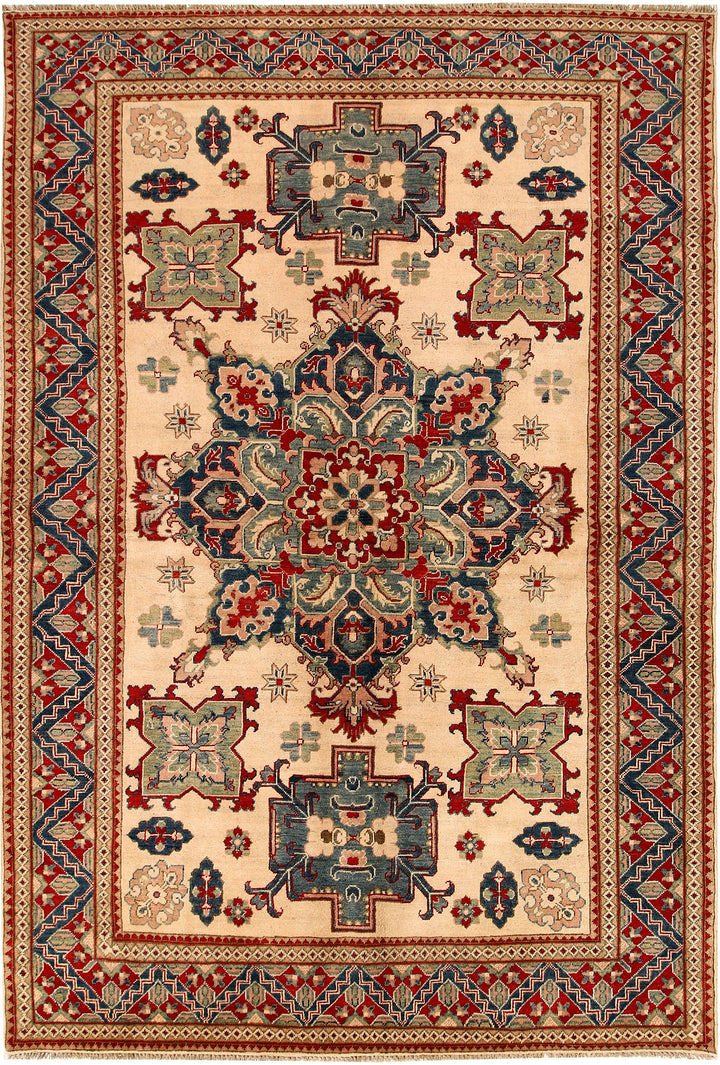 Bisque Kazak 6' 5 x 9' 7 - No. 67997 - ALRUG Rug Store