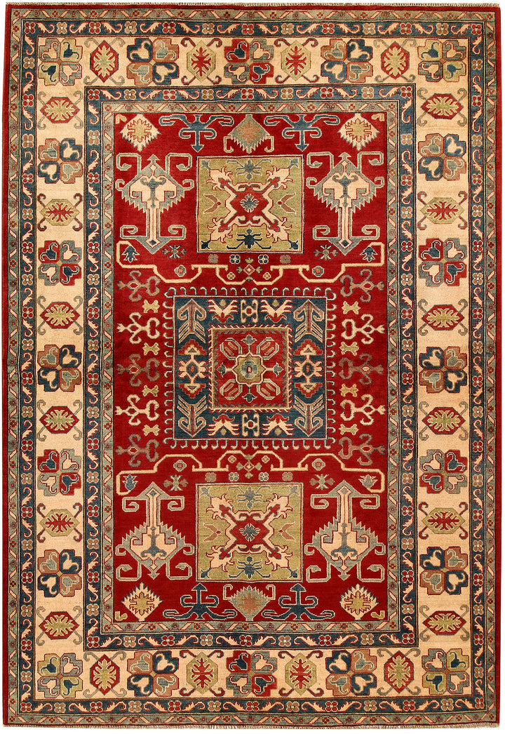 Dark Red Kazak 6' 6 x 9' 5 - No. 68000 - ALRUG Rug Store