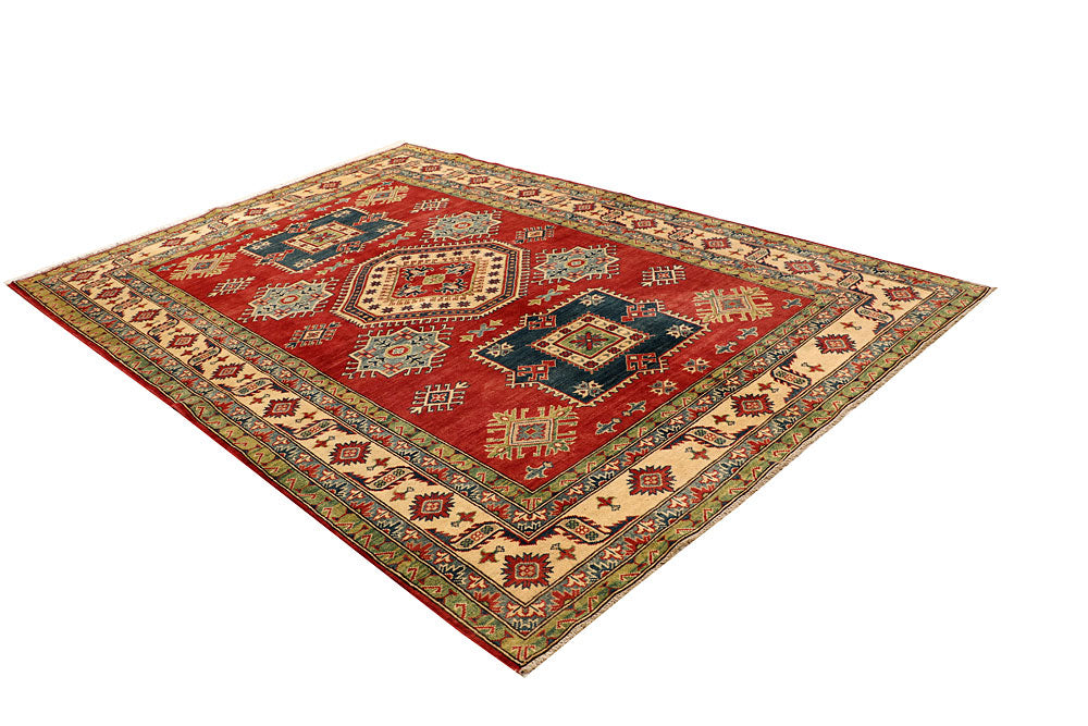 Dark Red Kazak 6' 7 x 9' 8 - No. 68001 - ALRUG Rug Store