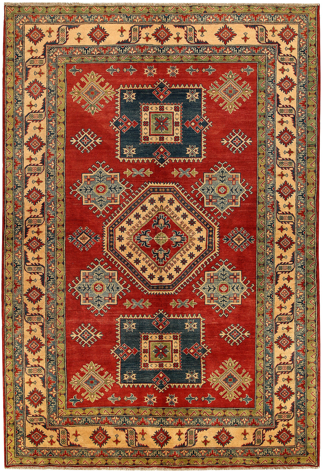 Dark Red Kazak 6' 7 x 9' 8 - No. 68001 - ALRUG Rug Store