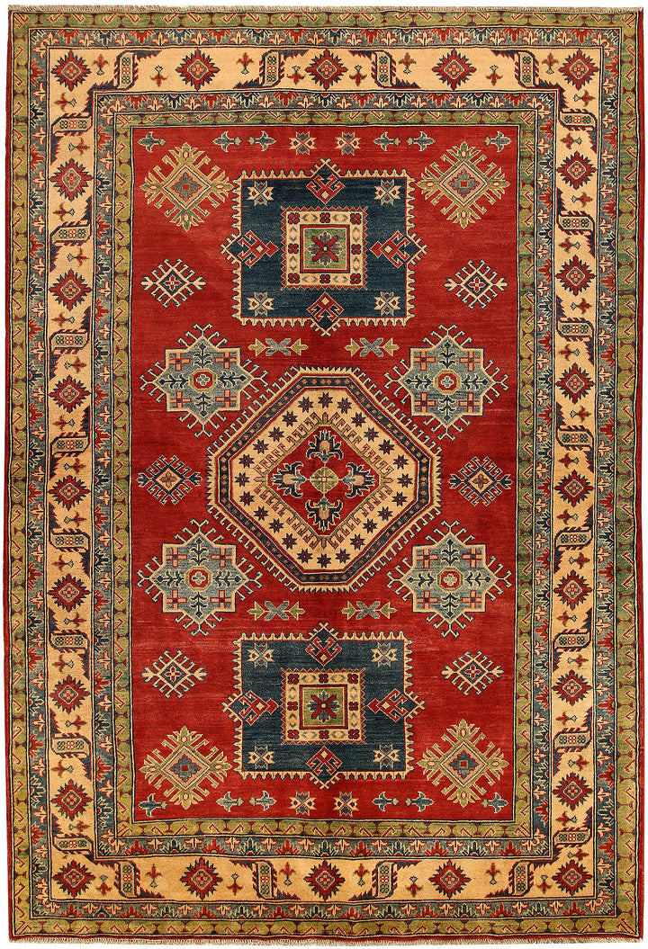 Dark Red Kazak 6' 7 x 9' 8 - No. 68001 - ALRUG Rug Store