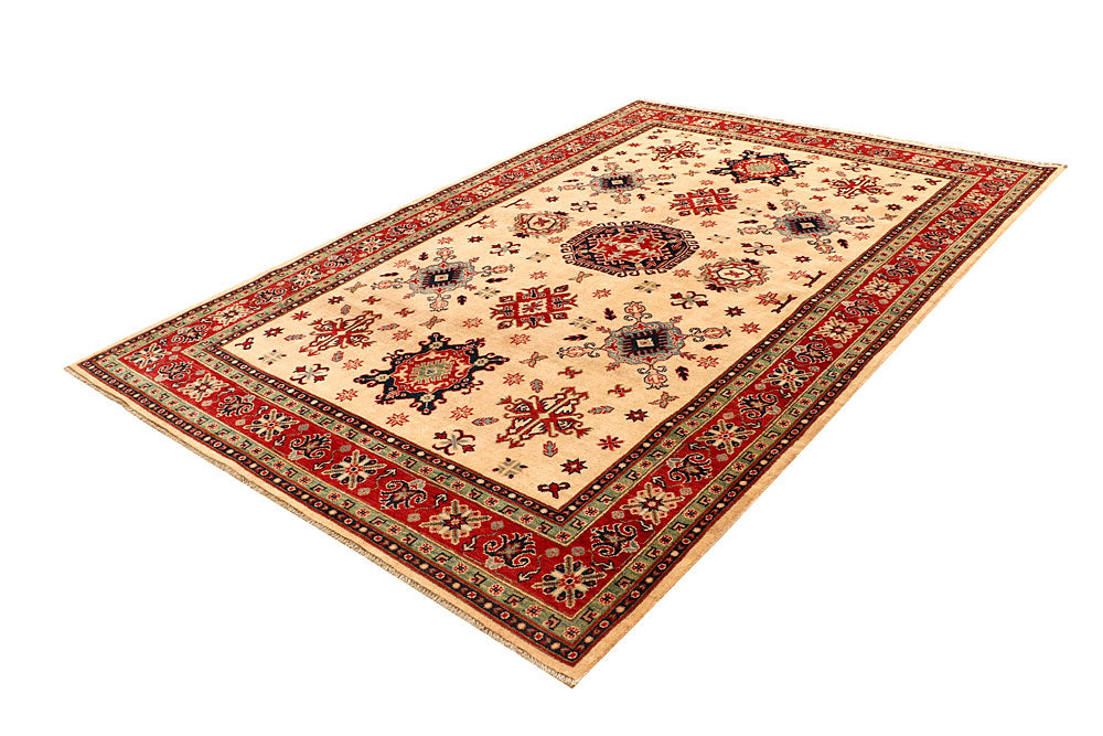 Bisque Kazak 6' 6 x 9' 8 - No. 68002 - ALRUG Rug Store