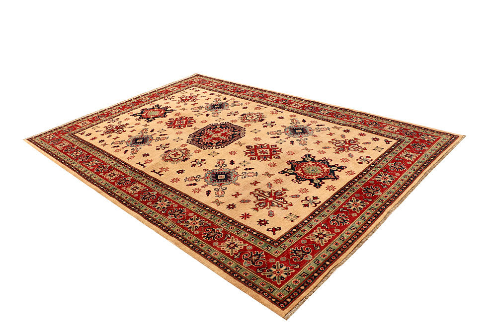 Bisque Kazak 6' 6 x 9' 8 - No. 68002 - ALRUG Rug Store